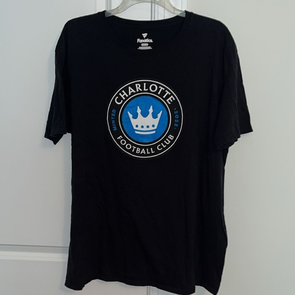 Minted CHARLOTTE FC soccer futbol team MLS inaugural supporter T shirt XL men’s